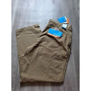 Columbia Mens Relaxed ROC Pant 38W/32L Omni-Shade UPF 50 Sun Protection Khaki